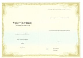 Удостоверение о повышении квалификации в Домодедово